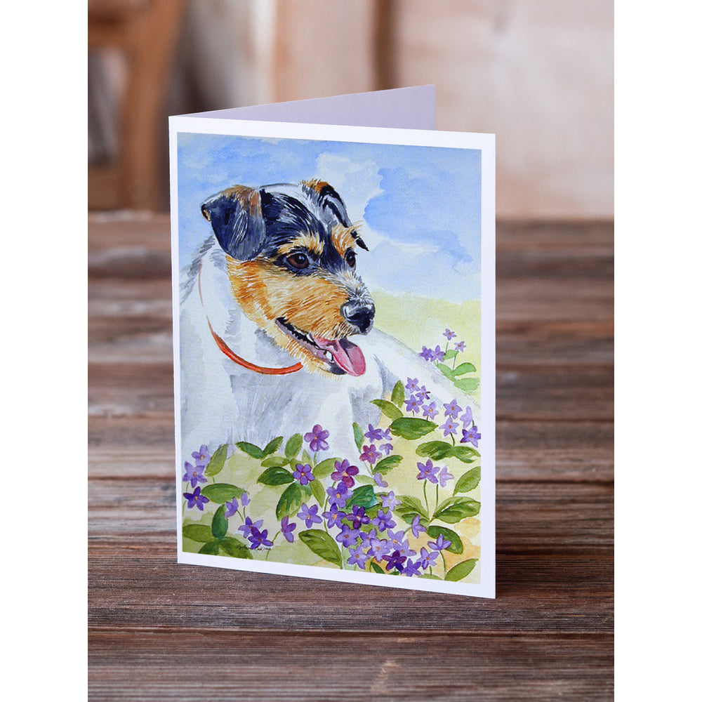 Jack Russell Terrier Greeting Cards and Envelopes Pack of 8 Image 2