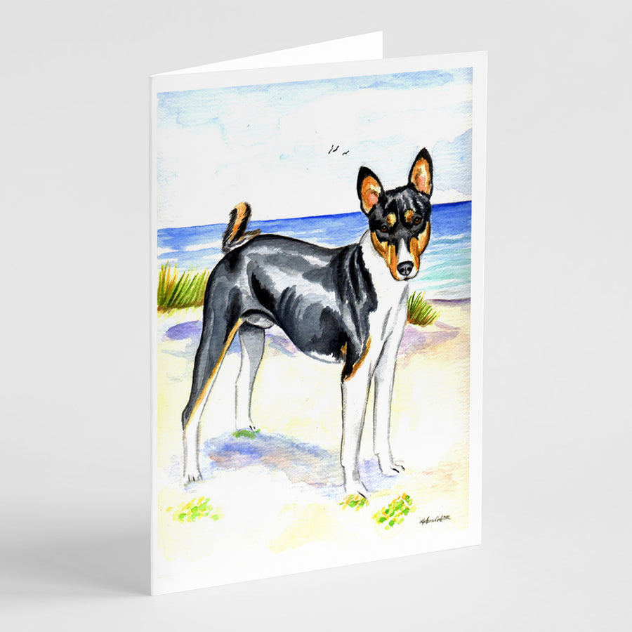 Basenji Greeting Cards and Envelopes Pack of 8 Image 1