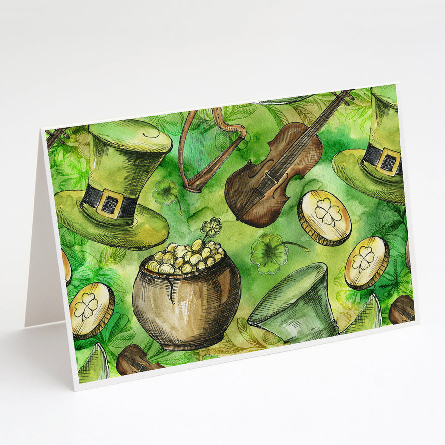 Luck of the Irish Greeting Cards and Envelopes Pack of 8 Image 1