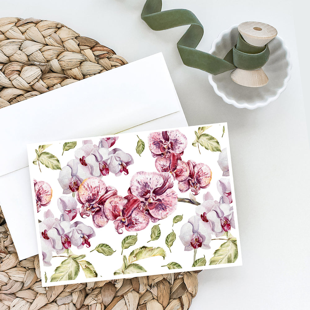 Orchids Greeting Cards and Envelopes Pack of 8 Image 2