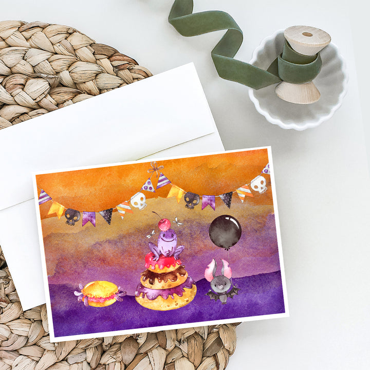 Halloween Sweets Party Greeting Cards and Envelopes Pack of 8 Image 2