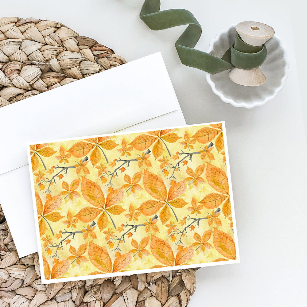 Fall Leaves and Branches Greeting Cards and Envelopes Pack of 8 Image 2