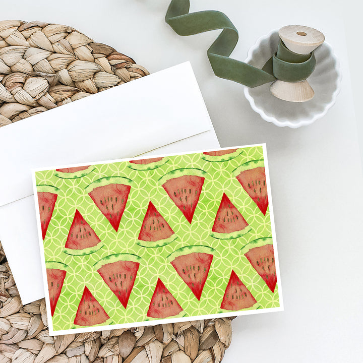 Watercolor Watermelon Greeting Cards and Envelopes Pack of 8 Image 2