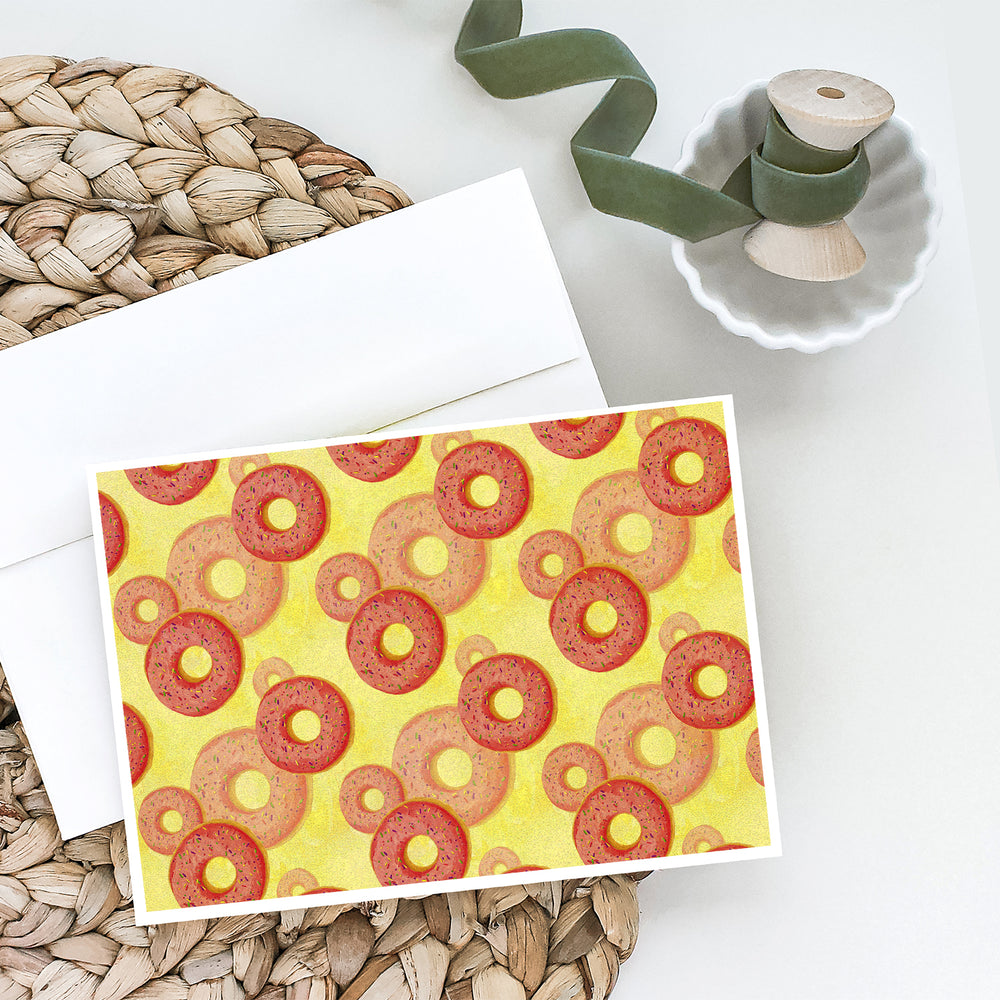 Watercolor Just Donuts Greeting Cards and Envelopes Pack of 8 Image 2