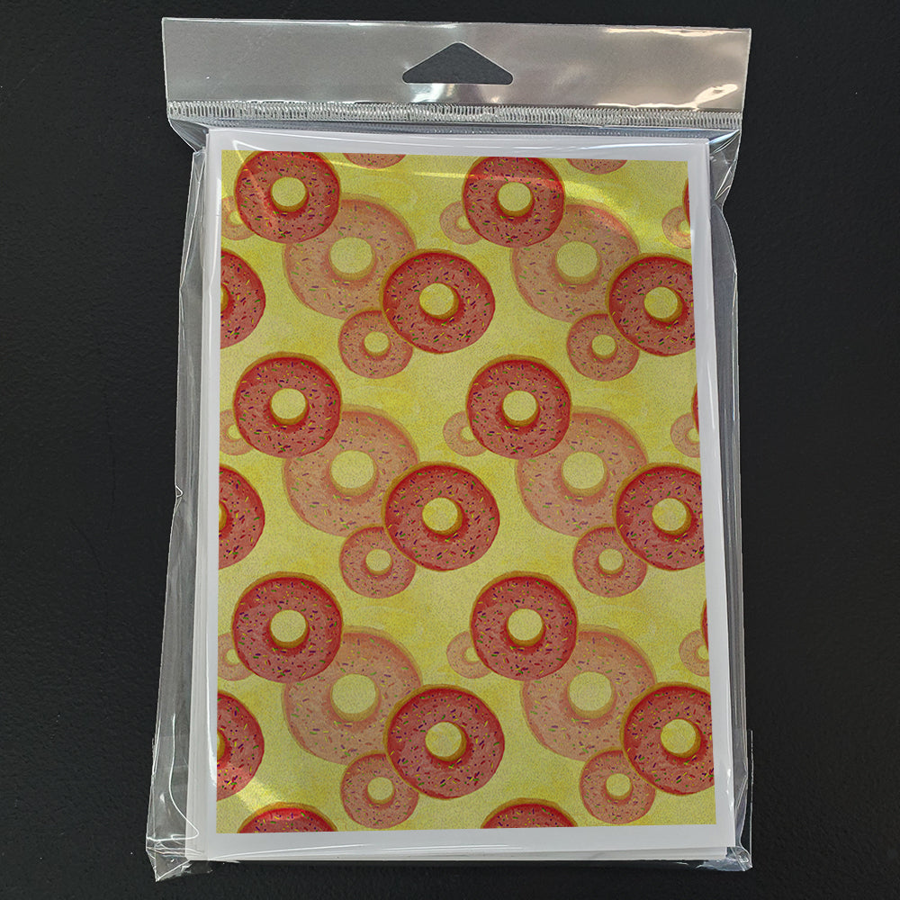 Watercolor Just Donuts Greeting Cards and Envelopes Pack of 8 Image 3