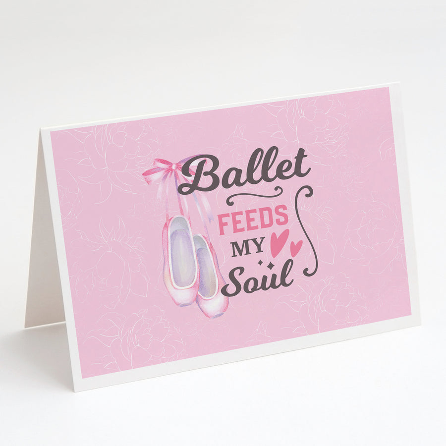 Ballet Feeds my Soul Greeting Cards and Envelopes Pack of 8 Image 1