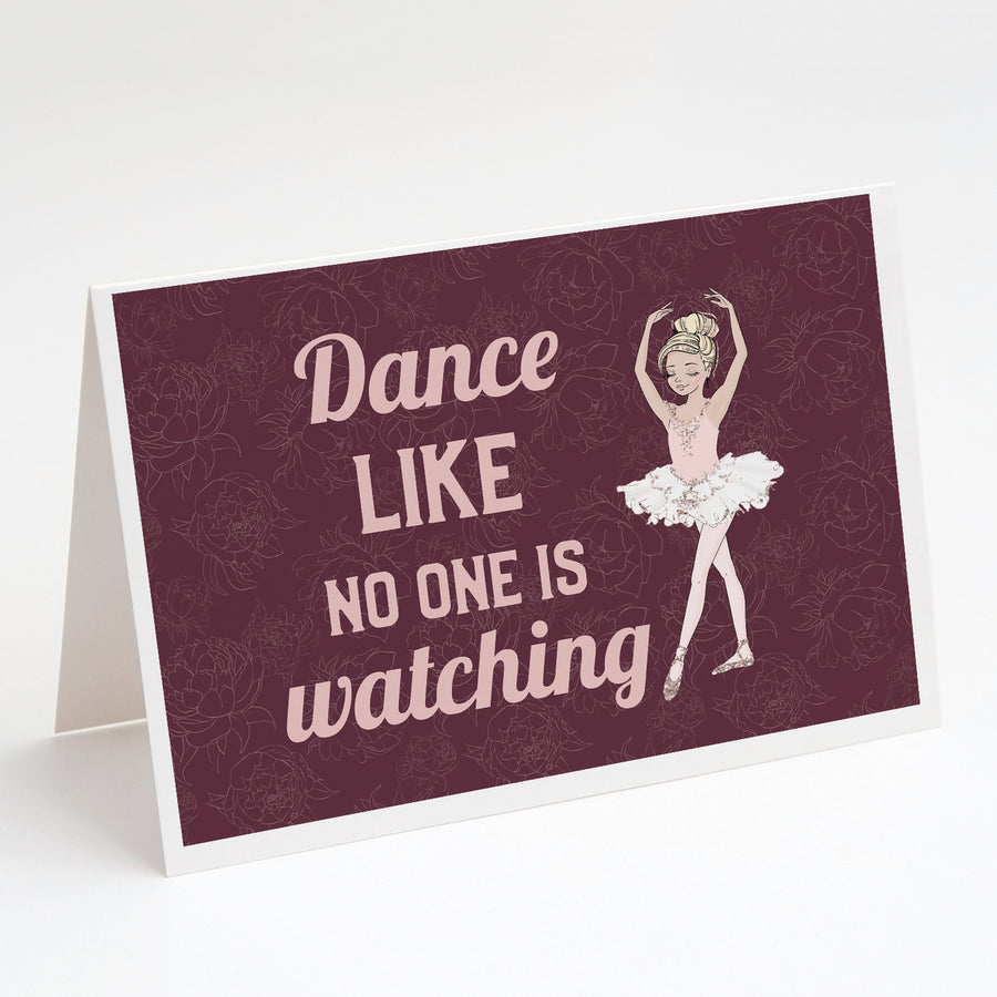 Dance like no one is watching Greeting Cards and Envelopes Pack of 8 Image 1