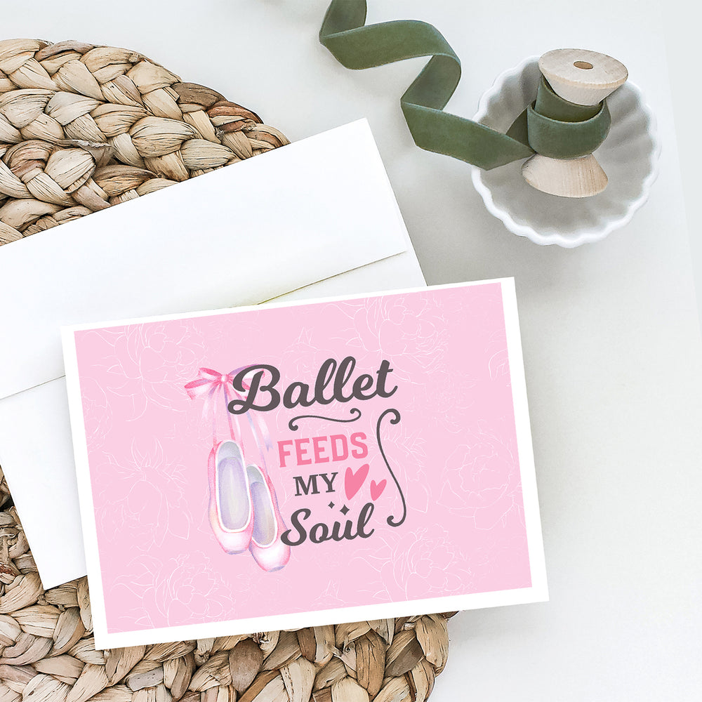 Ballet Feeds my Soul Greeting Cards and Envelopes Pack of 8 Image 2