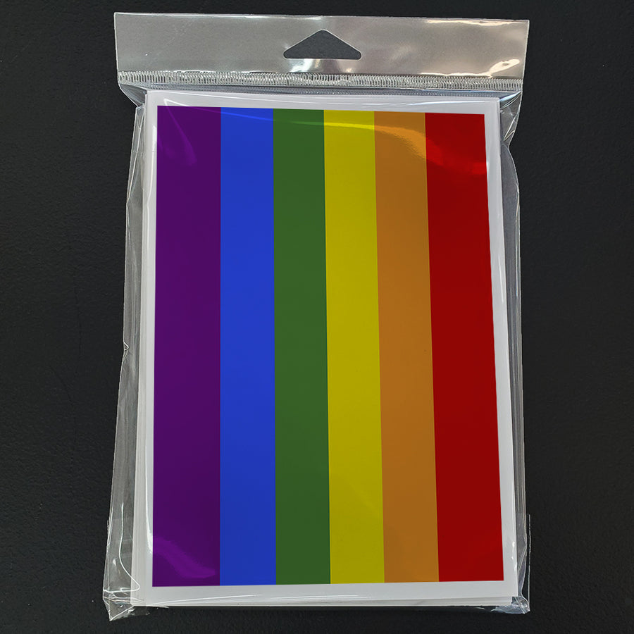 Gay Pride Greeting Cards and Envelopes Pack of 8 Image 1