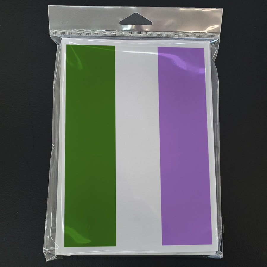 Genderqueer Pride Greeting Cards and Envelopes Pack of 8 Image 1