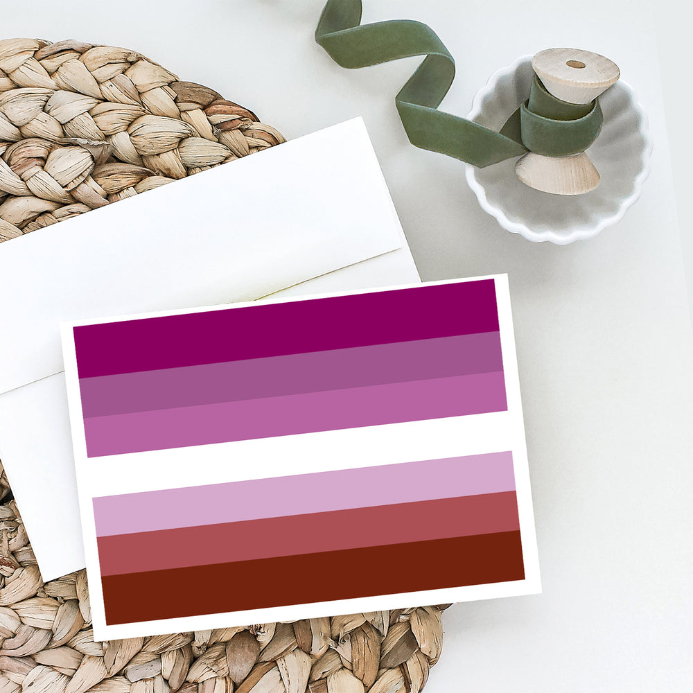 Lesbian Pride Greeting Cards and Envelopes Pack of 8 Image 2