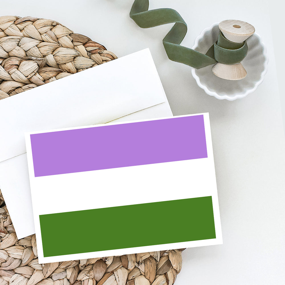 Genderqueer Pride Greeting Cards and Envelopes Pack of 8 Image 2