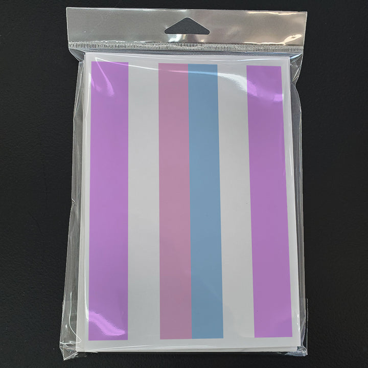 Bigender Pride Greeting Cards and Envelopes Pack of 8 Image 1