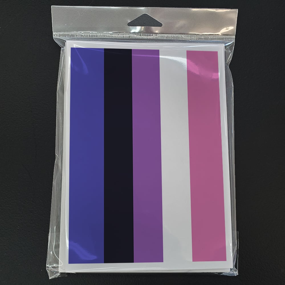 Genderfluid Pride Greeting Cards and Envelopes Pack of 8 Image 1