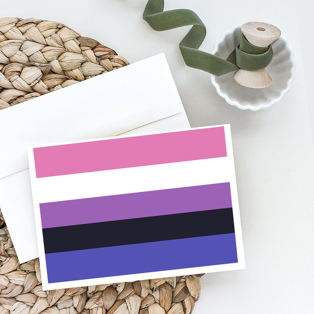 Genderfluid Pride Greeting Cards and Envelopes Pack of 8 Image 2