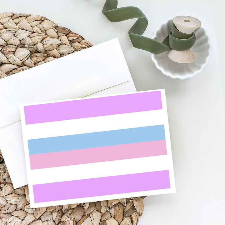 Bigender Pride Greeting Cards and Envelopes Pack of 8 Image 2