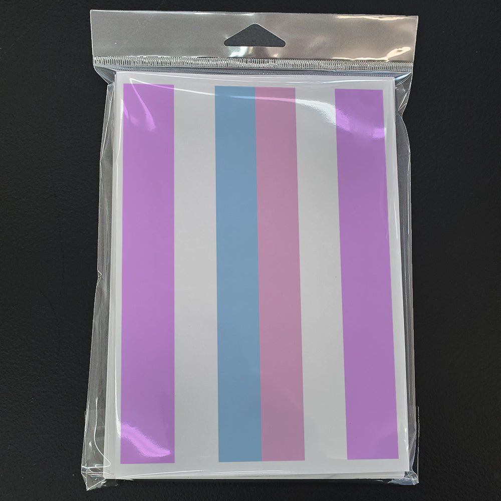 Bigender Pride Greeting Cards and Envelopes Pack of 8 Image 3