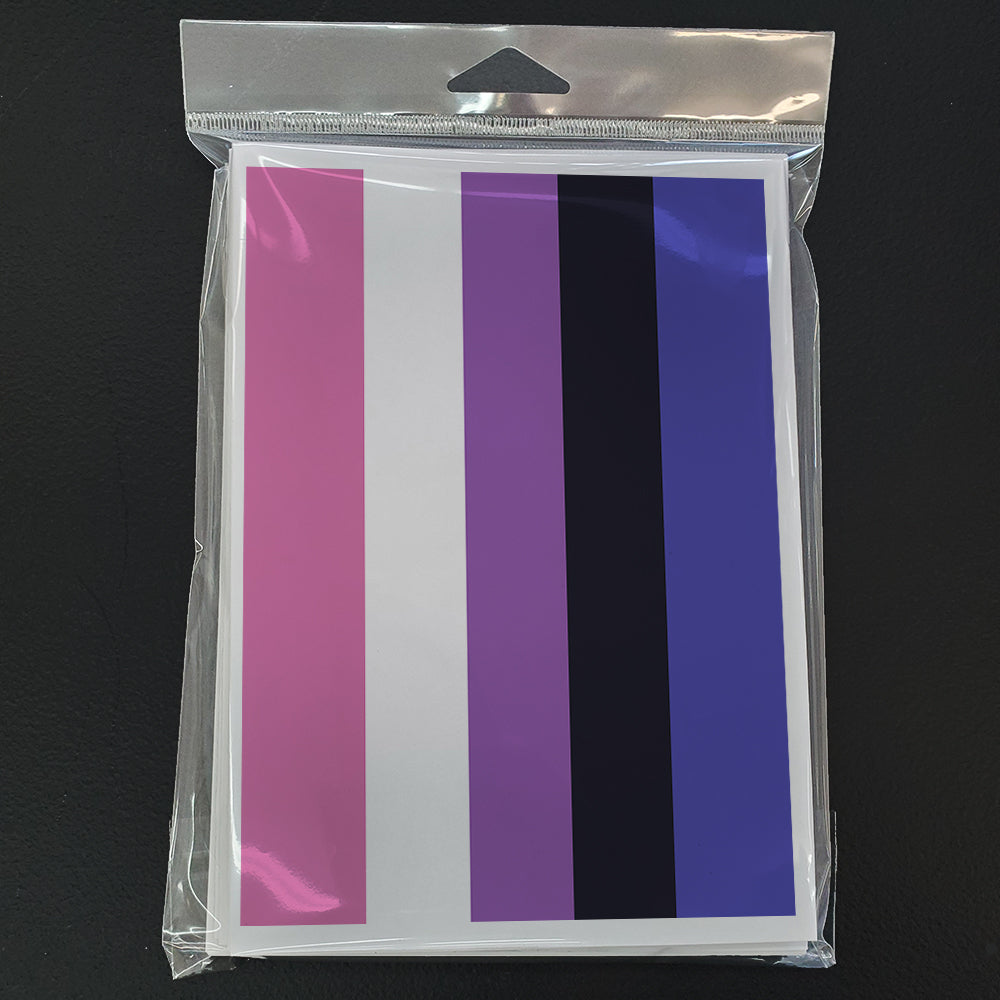 Genderfluid Pride Greeting Cards and Envelopes Pack of 8 Image 3