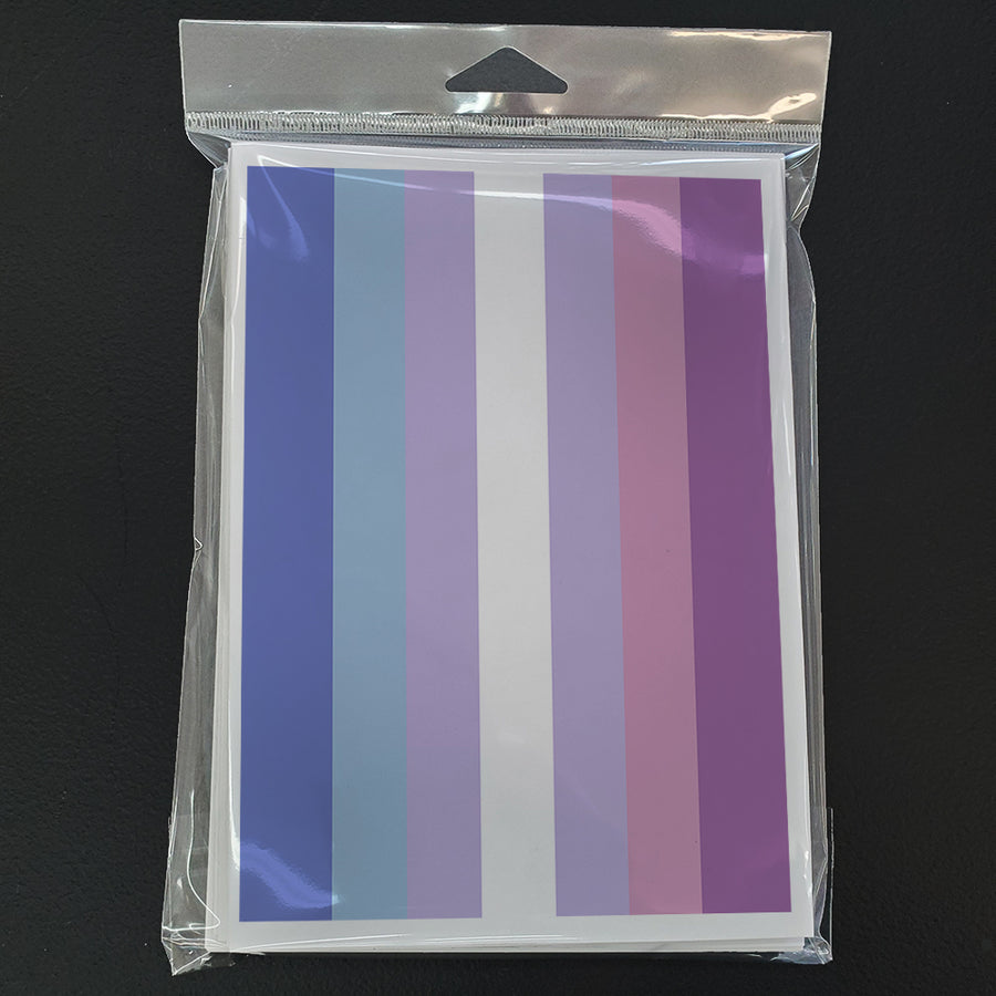 Bigender Pride Greeting Cards and Envelopes Pack of 8 Image 1