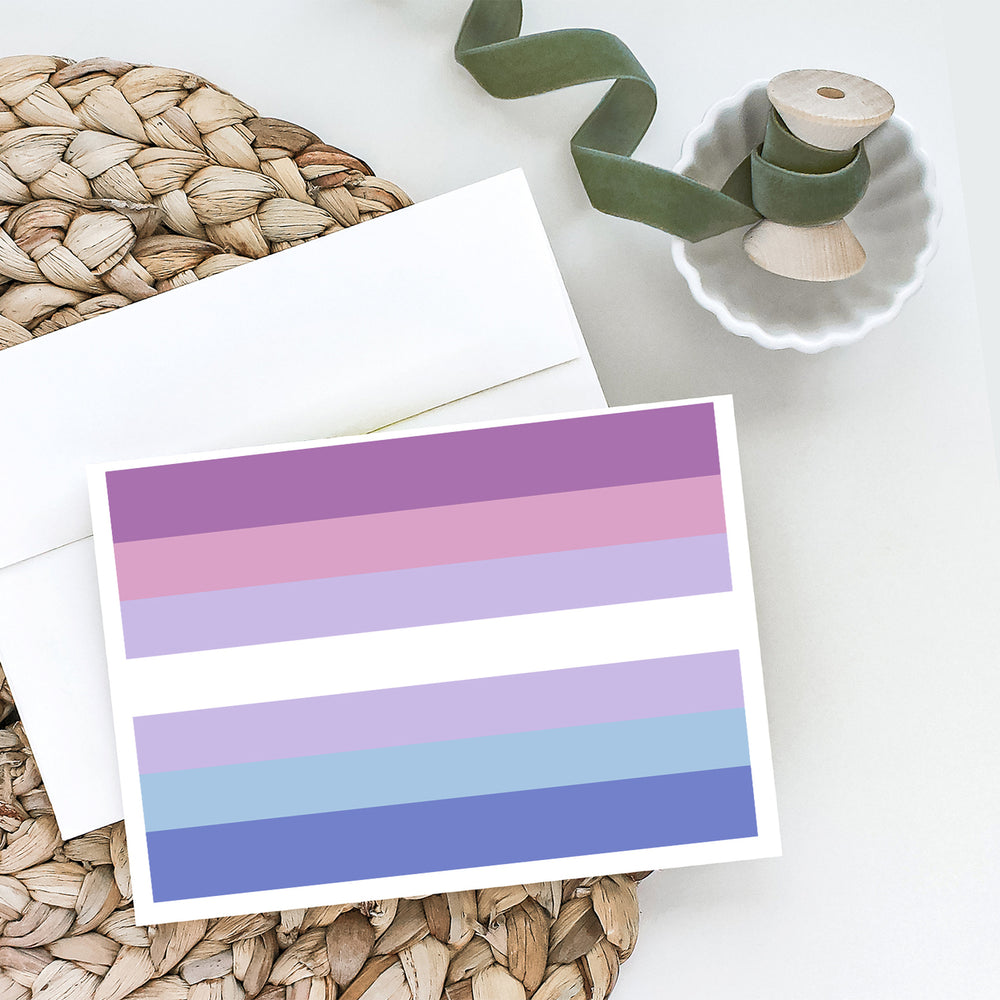 Bigender Pride Greeting Cards and Envelopes Pack of 8 Image 2