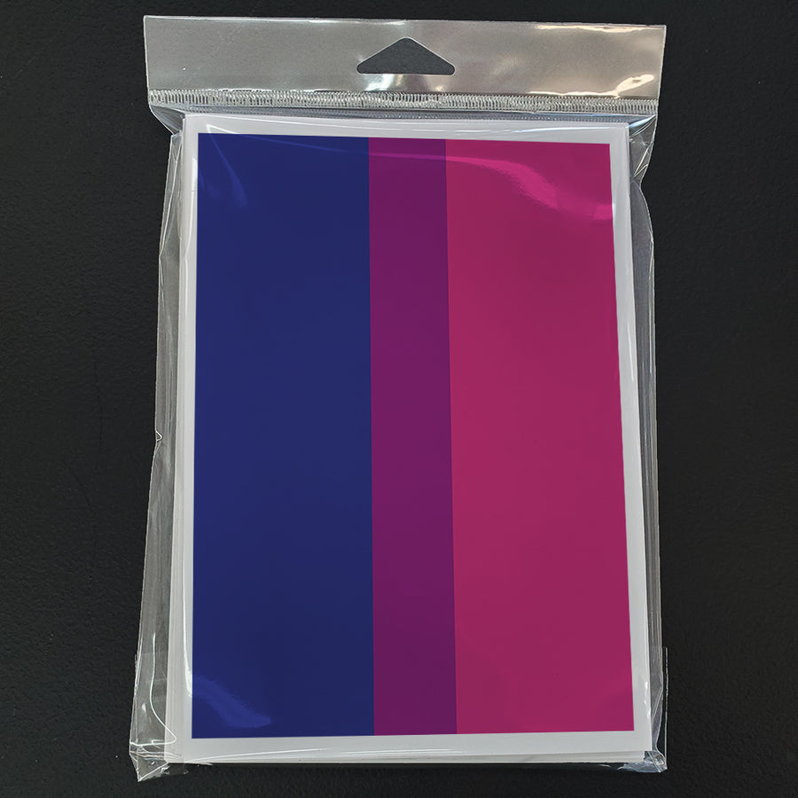 Bisexual Pride Greeting Cards and Envelopes Pack of 8 Image 1