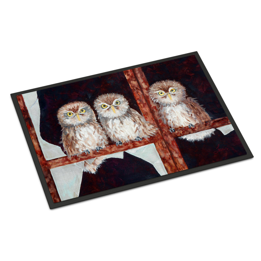 Owls by Ferris Hotard Indoor or Outdoor Mat 18x27 Image 1