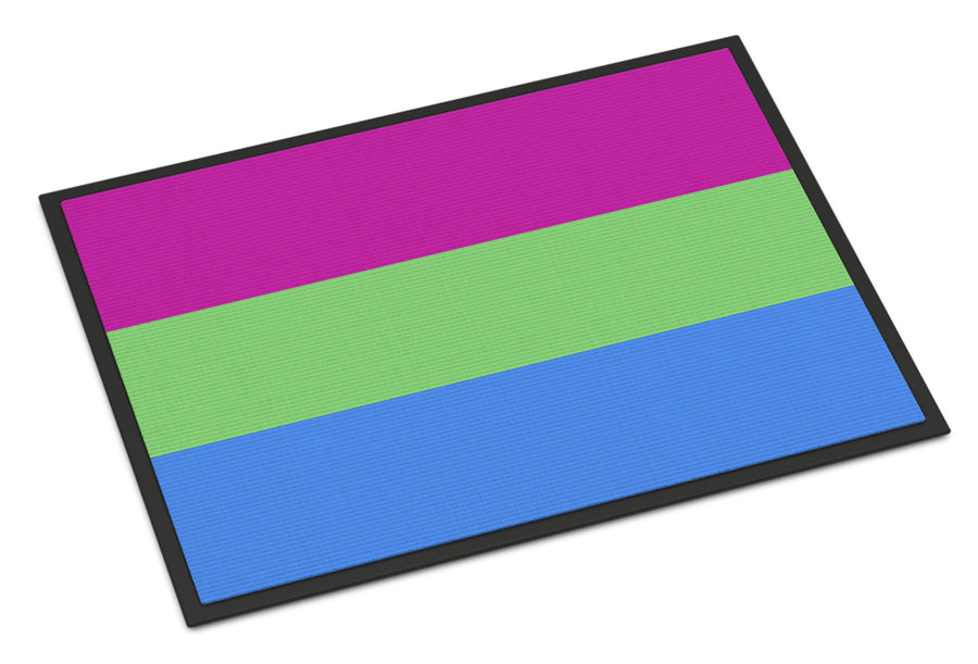 Polisexual Pride Indoor or Outdoor Mat 18x27 Image 1