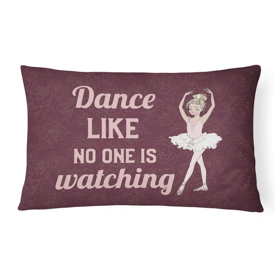 Dance like no one is watching Canvas Fabric Decorative Pillow Image 1