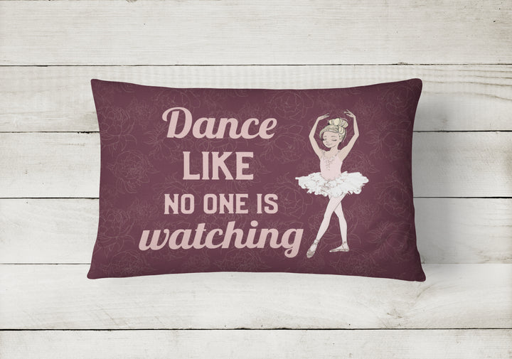 Dance like no one is watching Canvas Fabric Decorative Pillow Image 2