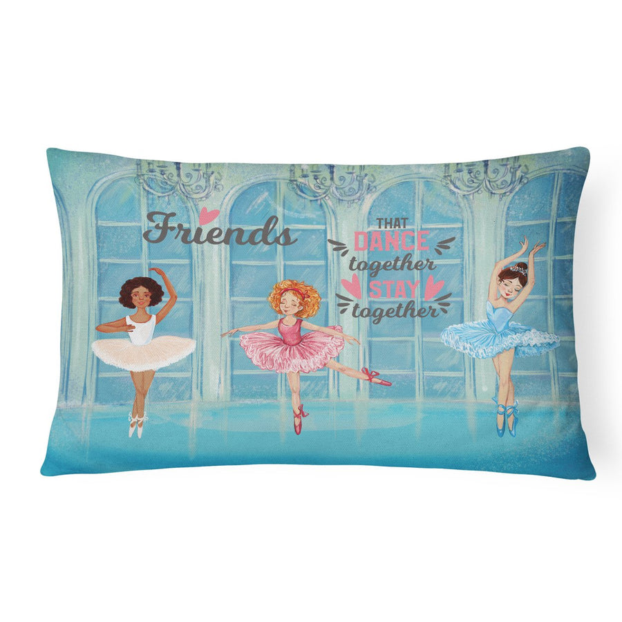 Friends that Dance together stay together Canvas Fabric Decorative Pillow Image 1