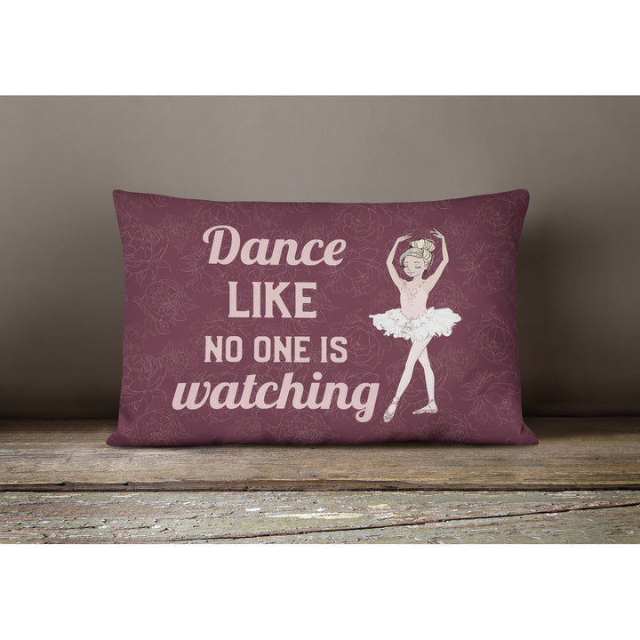 Dance like no one is watching Canvas Fabric Decorative Pillow Image 4