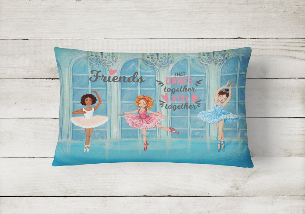 Friends that Dance together stay together Canvas Fabric Decorative Pillow Image 2