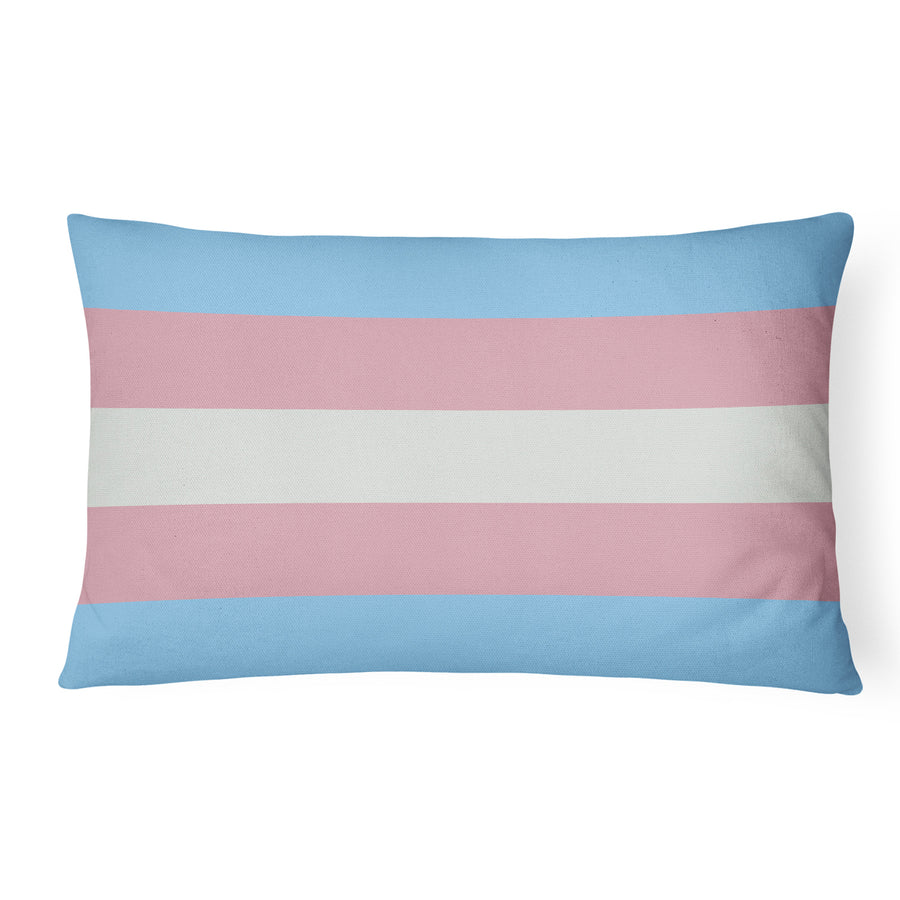 Transgender Pride Canvas Fabric Decorative Pillow Image 1