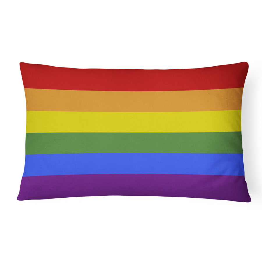 Gay Pride Canvas Fabric Decorative Pillow Image 1