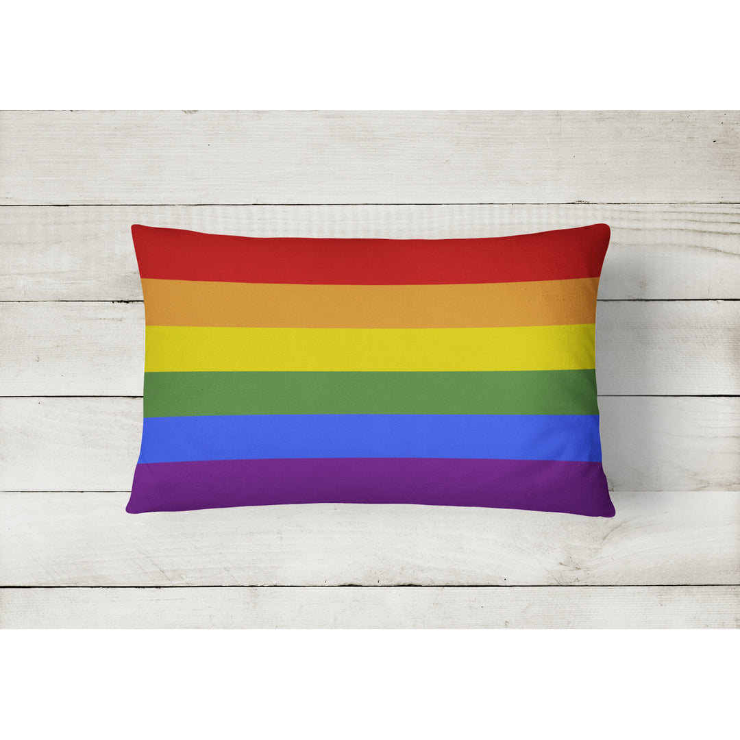 Gay Pride Canvas Fabric Decorative Pillow Image 2