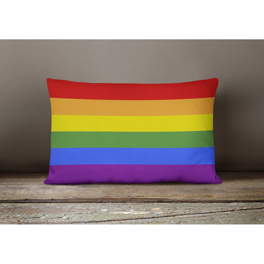 Gay Pride Canvas Fabric Decorative Pillow Image 4