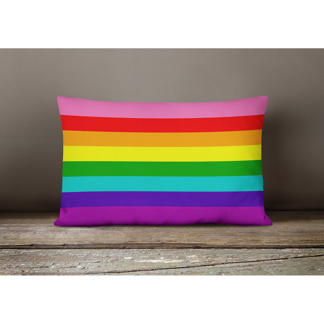 Gay Pride before 1978 Canvas Fabric Decorative Pillow Image 4