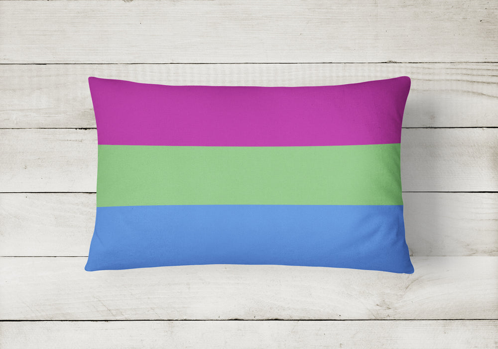 Polisexual Pride Canvas Fabric Decorative Pillow Image 2