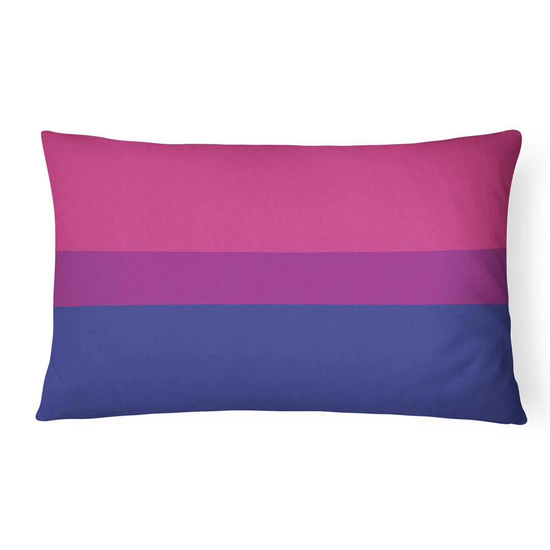 Bisexual Pride Canvas Fabric Decorative Pillow Image 1