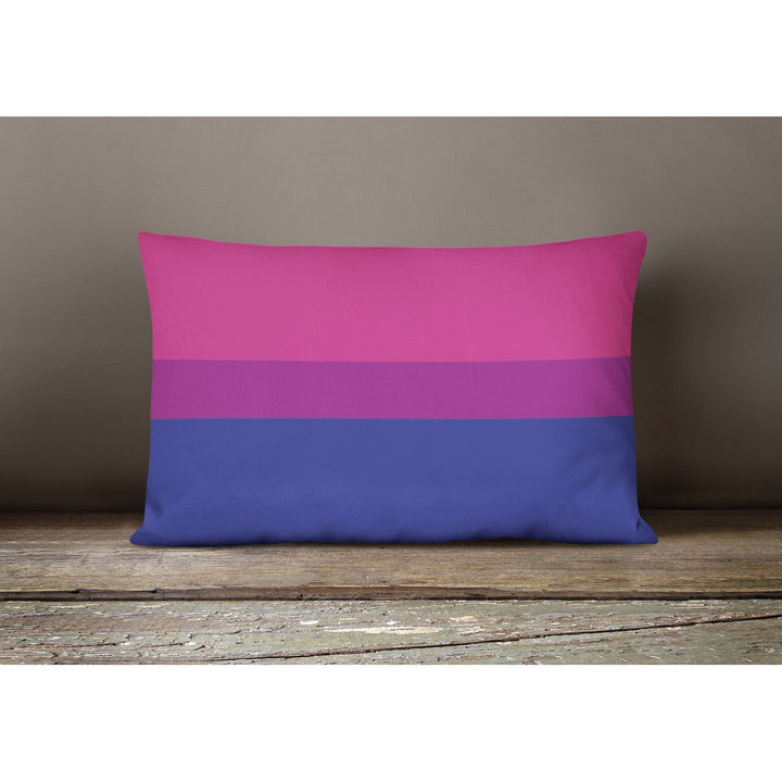 Bisexual Pride Canvas Fabric Decorative Pillow Image 4