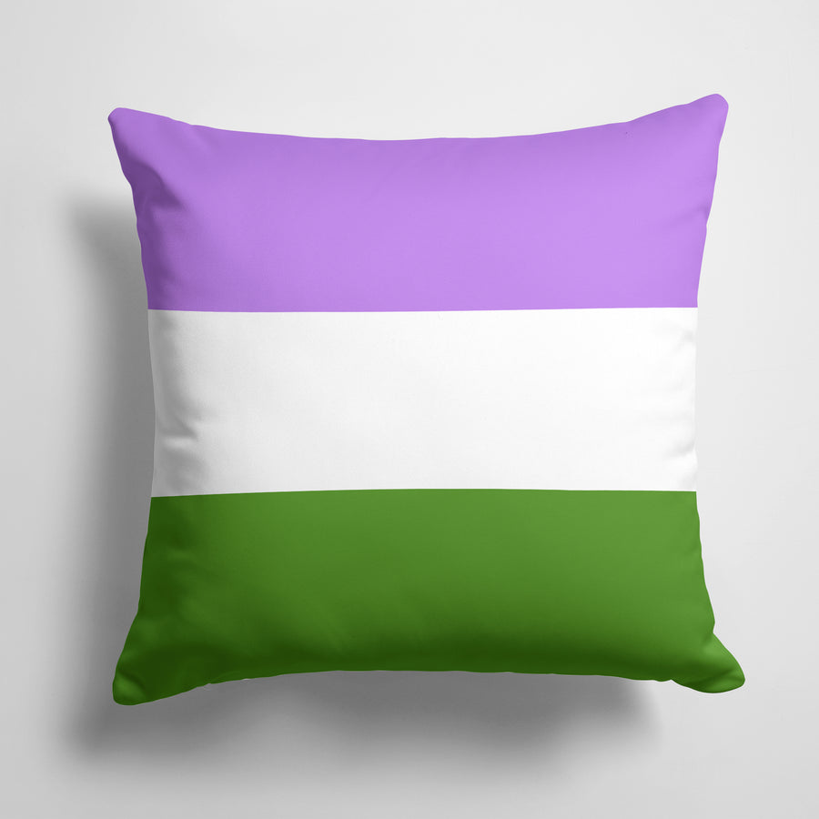 Genderqueer Pride Fabric Decorative Pillow Image 1