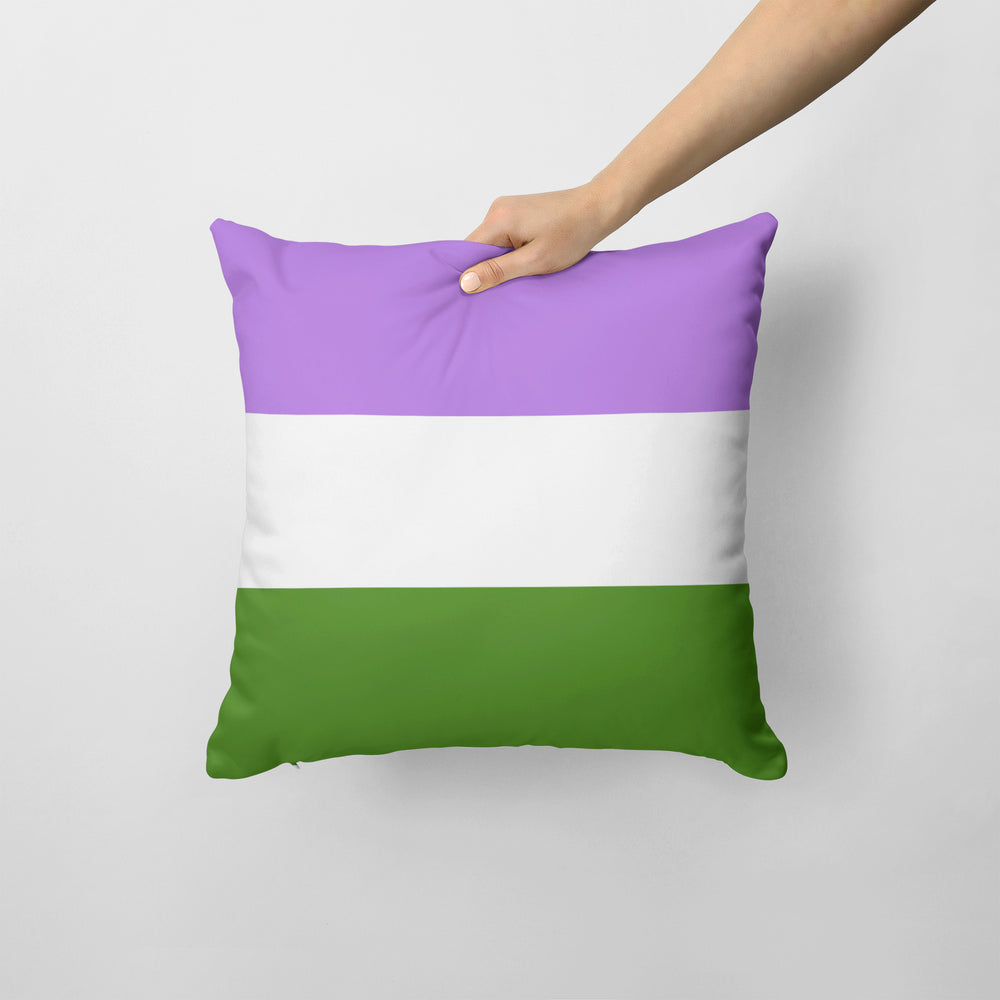 Genderqueer Pride Fabric Decorative Pillow Image 2