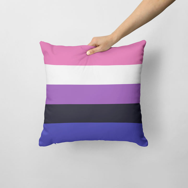 Genderfluid Pride Fabric Decorative Pillow Image 2