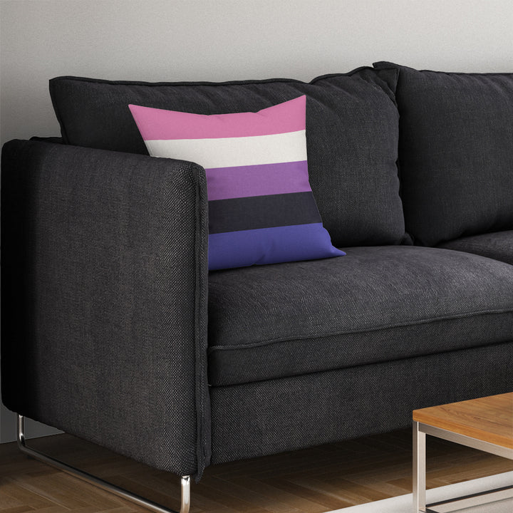 Genderfluid Pride Fabric Decorative Pillow Image 3