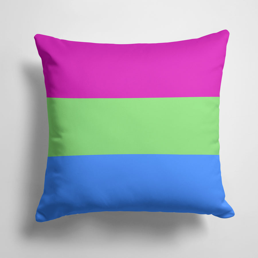 Polisexual Pride Fabric Decorative Pillow Image 1