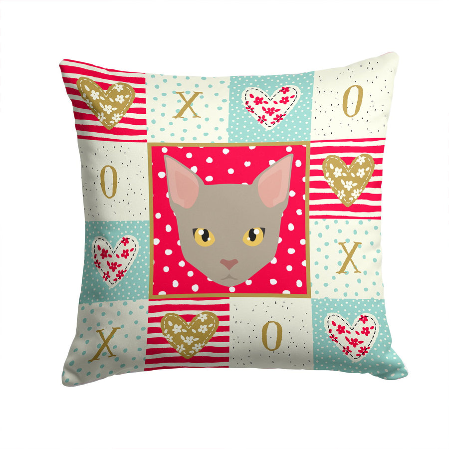 Malayan Cat Love Fabric Decorative Pillow Image 1