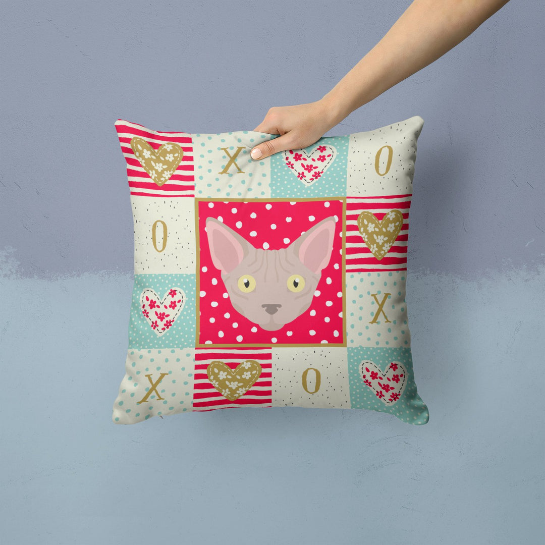 Minskin Cat Love Fabric Decorative Pillow Image 2