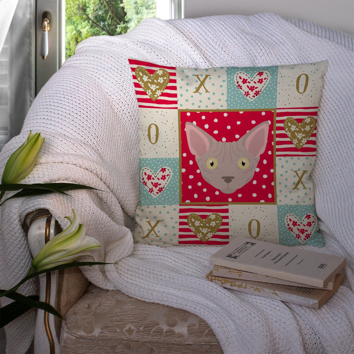 Minskin Cat Love Fabric Decorative Pillow Image 3