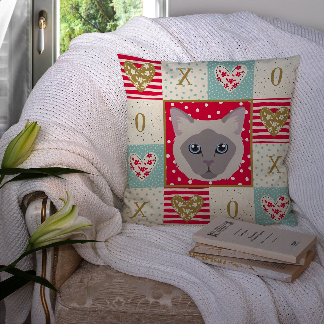 Owyhee Bob Cat Love Fabric Decorative Pillow Image 3