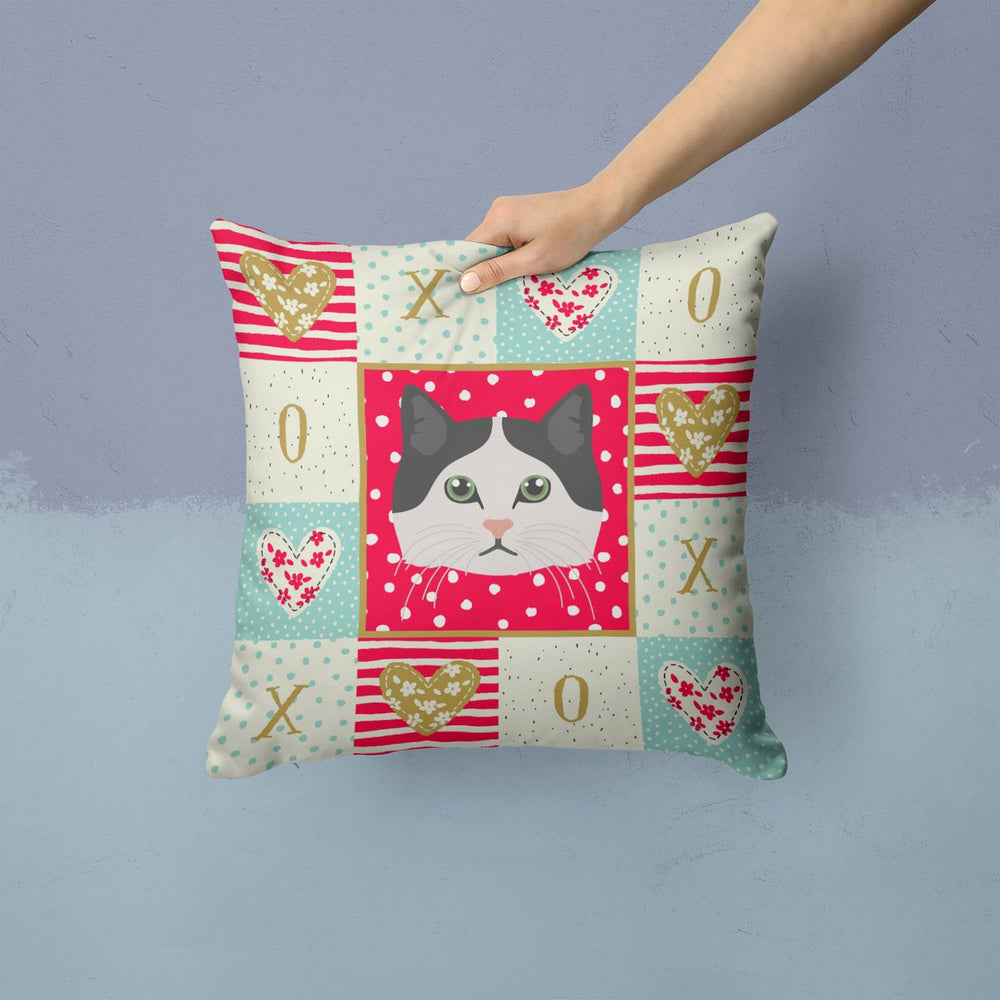 Ragamuffin Cat Love Fabric Decorative Pillow Image 2